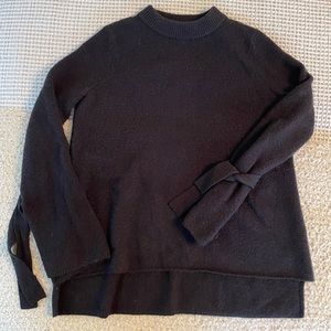 Black Sweater with long bell sleeves